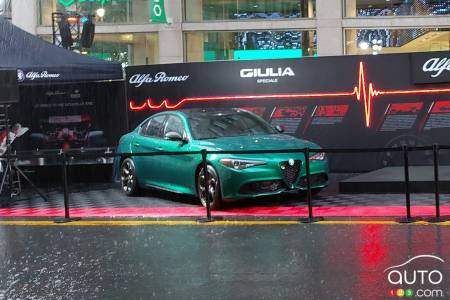L'Alfa Romeo Giulia Speciale, sous la pluie !